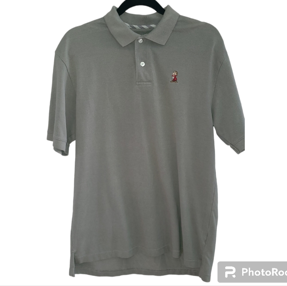 Disney Parks‎ Snow White Dwarf Grumpy mens gray polo shirt M
